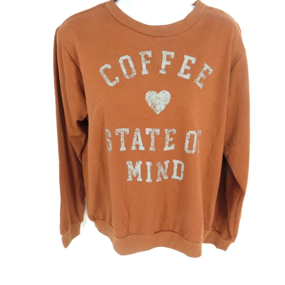 Fifth Sun Coffee State Of Mind Top Small  Fifth Sun Rust Brown $34